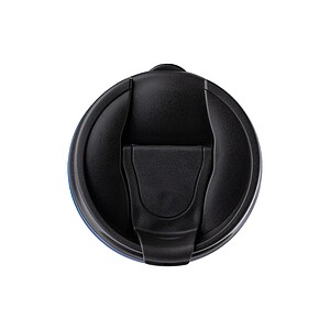 AKLAVIK Termohrnček s viečkom, kombinácia nerez, plast, 325ml, modrý