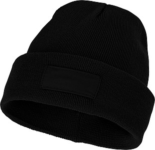 Akrylová čiapka Boreas predĺženého tvaru (beanie), čierna