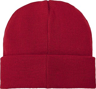 Akrylová čiapka Boreas predĺženého tvaru (beanie), tmavohnedá