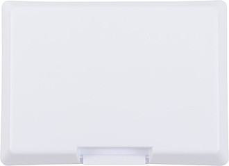 ALAMOSA Plastová obědová krabička, bílá - reklamní předměty