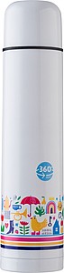 ALPY Vakuová termoska z nerezové oceli, 1000 ml, bílá