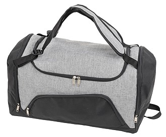 AMALIDA Sportovní taška a batoh 2v1, šedá - reklamní předměty
