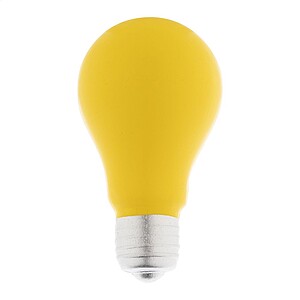 Antistresový míček ve tvaru žárovky z PU pěny, žlutá