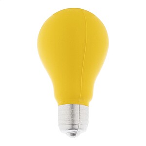 Antistresový míček ve tvaru žárovky z PU pěny, žlutá