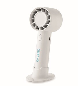 ARBIL Malý prenosný ventilátor 2000 mAh, biela