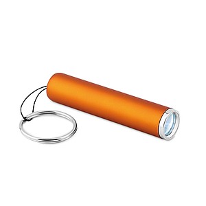 ARENTA Svietidlo s ABS povrchom, LED svetlom a krúžkom na kľúče, oranžová