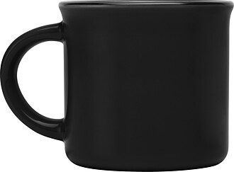 ARIKAN Keramický hrnek v retro stylu, 240 ml, černá