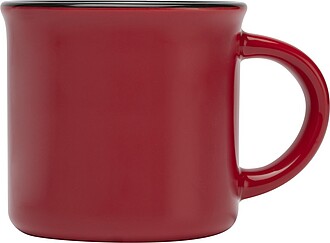 ARIKAN Keramický hrnek v retro stylu, 240 ml, červená