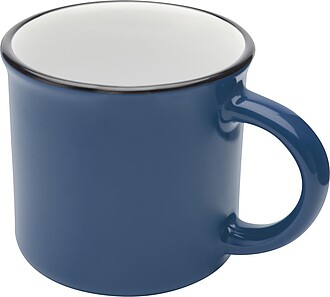 ARIKAN Keramický hrnek v retro stylu, 240 ml, námořní modrá