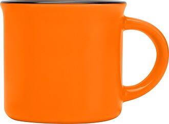 ARIKAN Keramický hrnek v retro stylu, 240 ml, oranžová