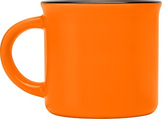 ARIKAN Keramický hrnek v retro stylu, 240 ml, oranžová