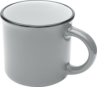 ARIKAN Keramický hrnek v retro stylu, 240 ml, šedá