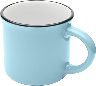 ARIKAN Keramický hrnek v retro stylu, 240 ml, tyrkysová