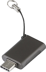 ATES Otočný USB 3.0 s USB-C, 64 GB, gunmetal