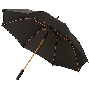 Automatický búrkový dáždnik 23", čierna/oranžová