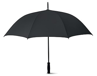 Automatický dáždnik z hodvábneho PE s EVA rukoväťou, čierna