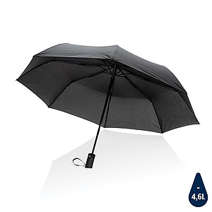 Automatický mini dáždnik Impact AWARE™ RPET 190T, priemer 97 cm, čierny