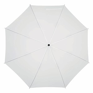 Automatický větru odolný deštník, bílý, pr. 103 cm