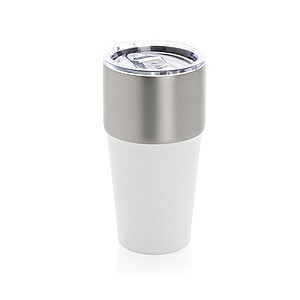 AYDIN Dvoustěnný termohrnek z recyklované nerezové oceli, 500 ml, bílá