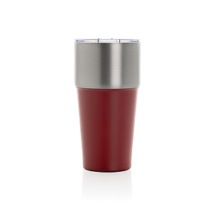 AYDIN Dvoustěnný termohrnek z recyklované nerezové oceli, 500 ml, červená