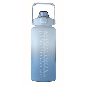 BAHAR Športová fľaša na vodu, RPET 2000 ml, svetlo modrá