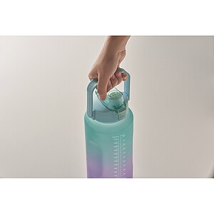 BAHAR Sportovní láhev na vodu, RPET 2000 ml, tyrkysová/fialová