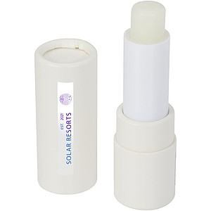 Balzám na rty s vanilkovým aroma, papírový obal, bílý