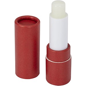 Balzám na rty s vanilkovým aroma, papírový obal, červený