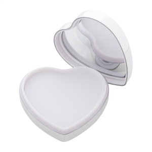 Balzám na rty ve tvaru srdce, stříbrná