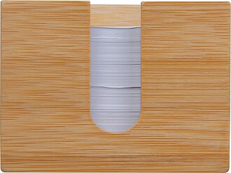 Bambusová krabička na poznámky, béžová