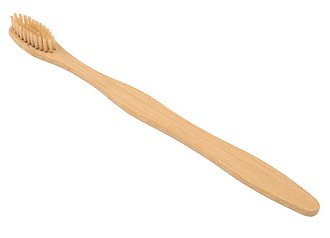 Bambusová zubná kefka s jemnými štetinkami, hnedá