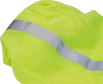 Bandana s reflexními pruhy, fluožlutá