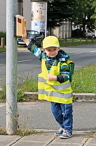 BARADIK Dětská kšiltovka 6- ti panelová s reflexními prvky, žlutá