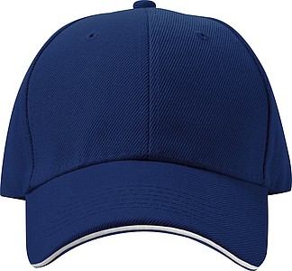 Baseballová kšiltovka z bavlny, neobsahuje AZO, nám. Modrá
