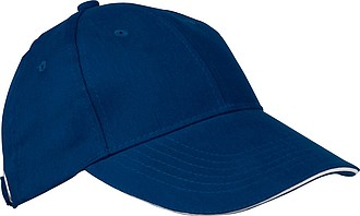 Baseballová šiltovka z bavlny, neobsahuje AZO, námornícka modrá