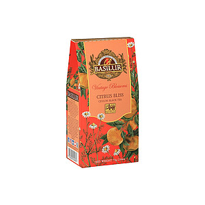BASILUR Sypaný čaj Vintage Blossoms Citrus Bliss, papírová krabička 75 g - reklamní předměty