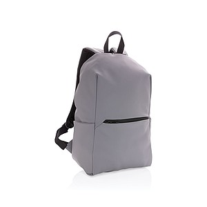 Batoh na 15,6" notebook z hladkého PU, sivá
