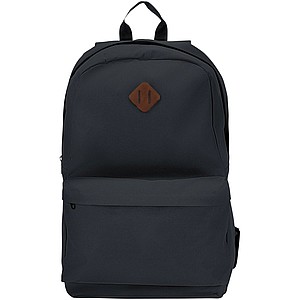 Batoh na notebook s velkou přední kapsou, černá