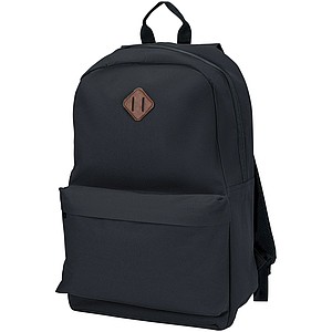 Batoh na notebook s veľkou prednou kapsou, čierna