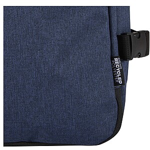 Batoh na notebook velikosti 17” z recyklovaného GRS, tmavě modrý melír