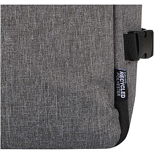 Batoh na notebook velikosti 17” z recyklovaného GRS, tmavě šedý melír