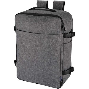 Batoh na notebook veľkosti 17” z recyklovaného GRS, tmavosivý melír