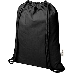 Batoh so sťahovacou šnúrkou 140 g/m2, čierna