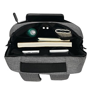 Batoh z polyesteru, šedá