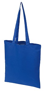 Bavlněná nákupní taška s dlouhými uchy, královská modrá