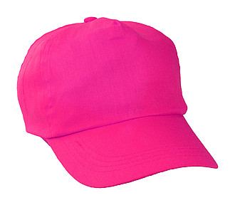 Bavlněná pětipanelová kšiltovka, růžová