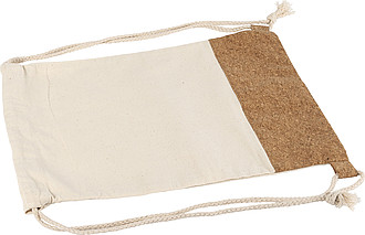 Bavlněný batoh (280 gr) s částí z korkové tkaniny