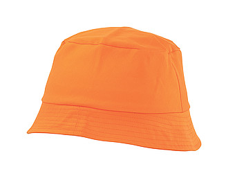 Bavlněný látkový klobouček, oranžový