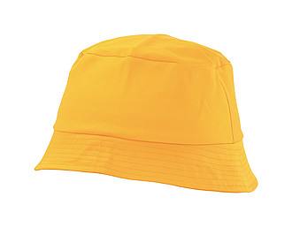 Bavlněný látkový klobouček, žlutý