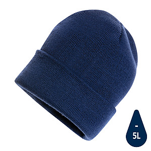 Beanie čepice Impact z Polylana® AWARE™, námořní modrá - ekologické reklamní předměty